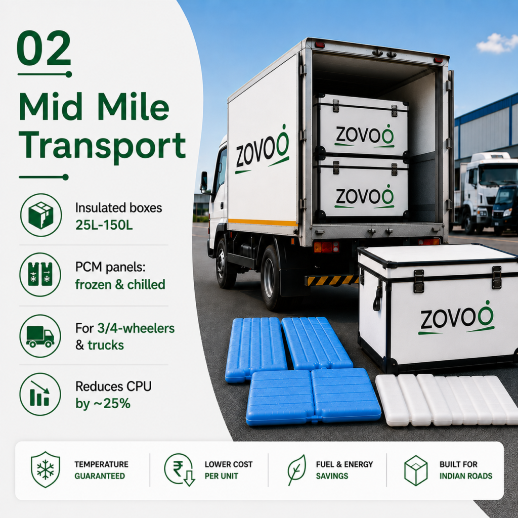 OUR SOLUTIONS ONE PARTNER. EVERY PART OF YOUR CHAIN. - Mid MIle Transport